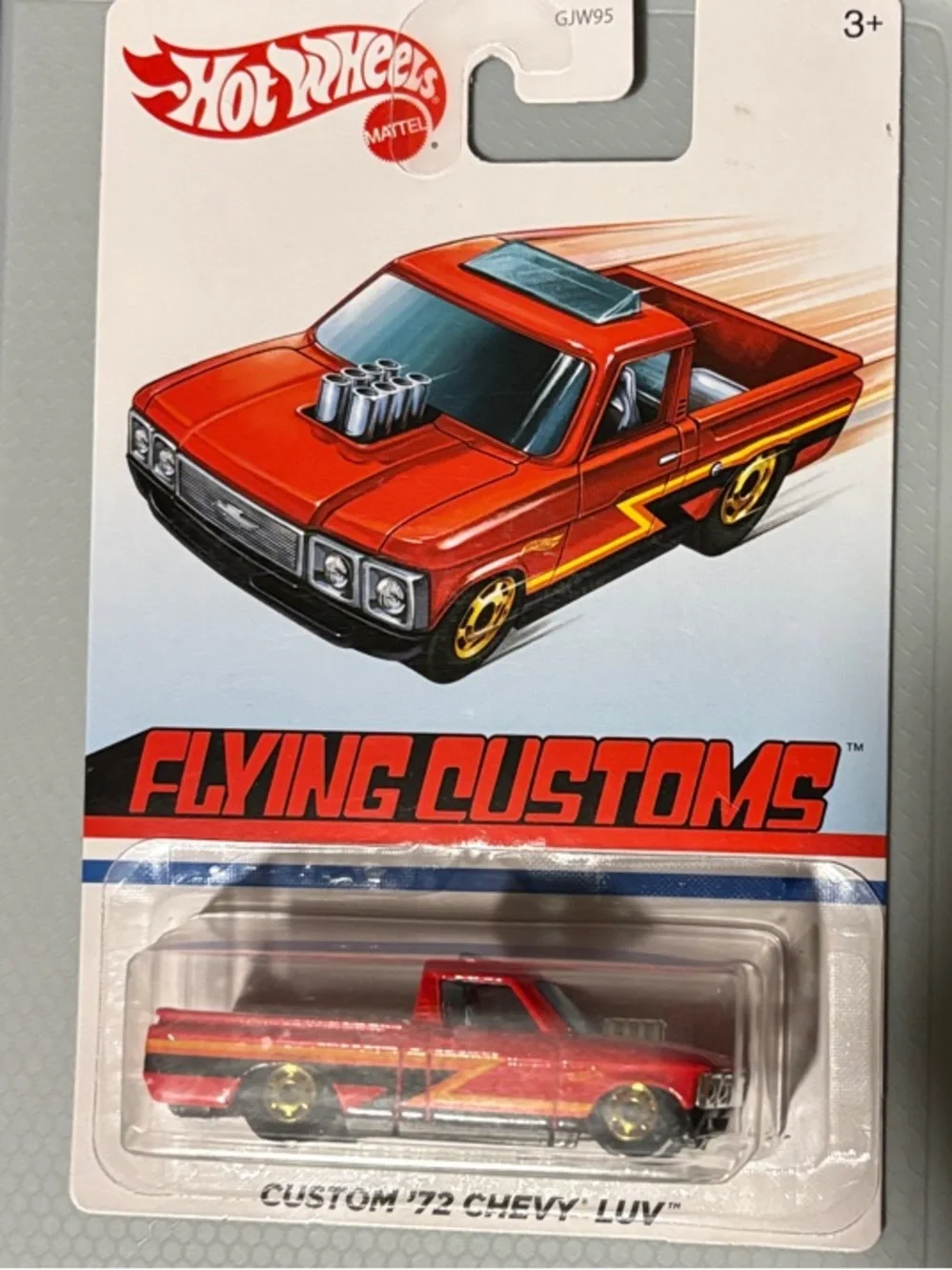 Hot Wheels Flying Customs Red '72 Chevy Luv Die-Cast Truck